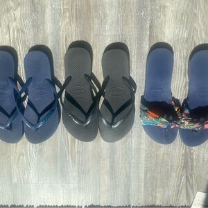 Set of 3 Havaianas flip flops